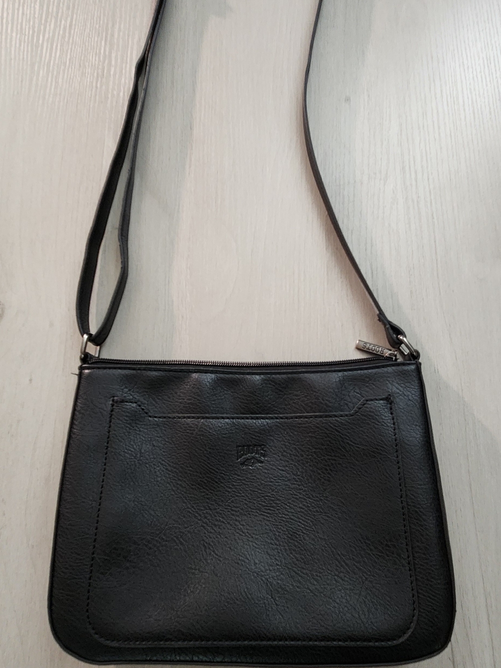 Black Crossbody Shoulder Bag - Roots